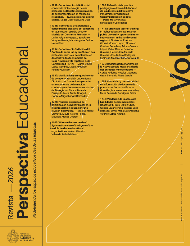 					Ver Vol. 65 Núm. 2 (2026): Tendencias y desafíos pendientes en la investigación sobre el PCK/CDC de docentes de ciencias experimentales
				